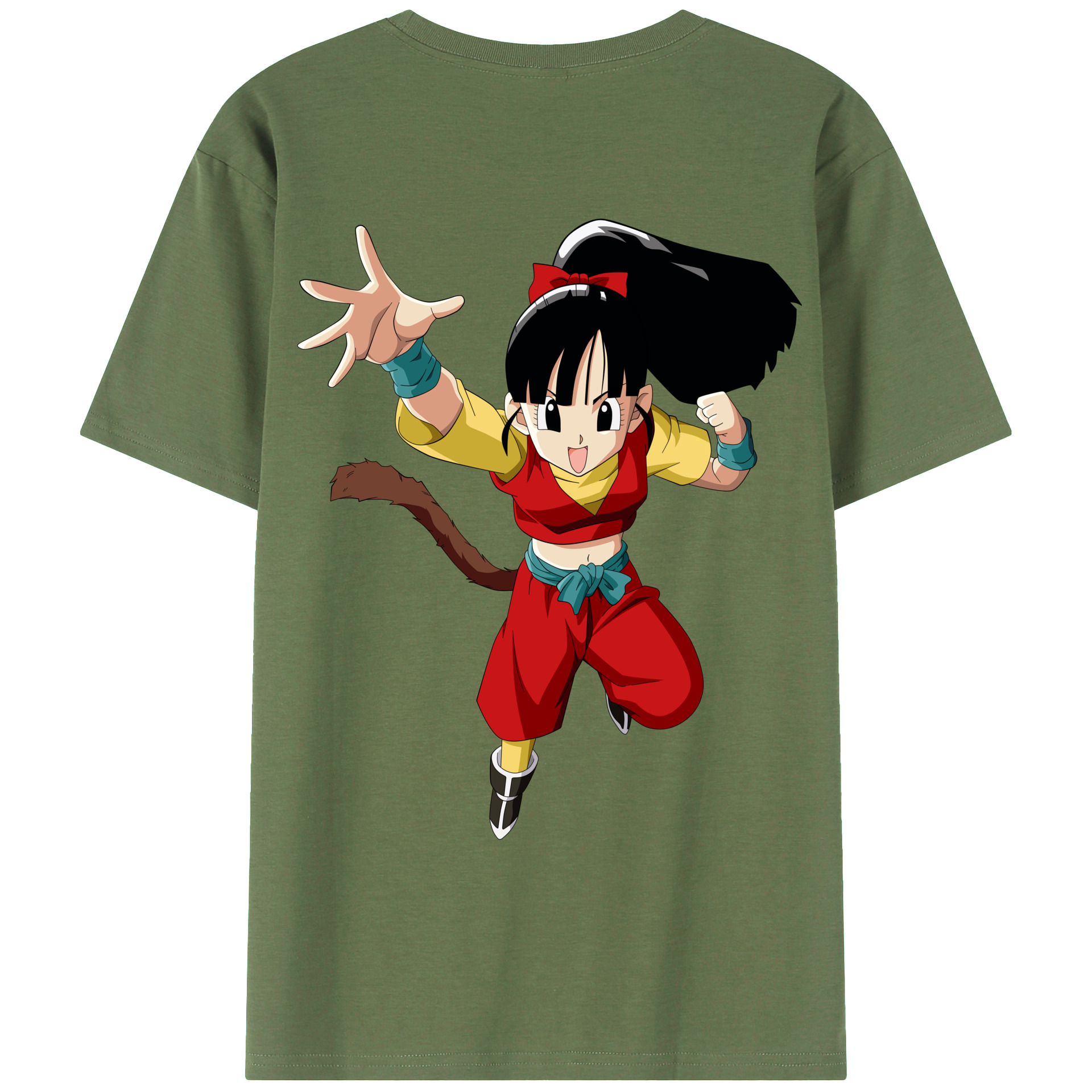 （画像用） ドラゴンボール パン DRAGON BALL Pan 綿100％ メンズ半袖Tシャツ（バックプリント） 通気性